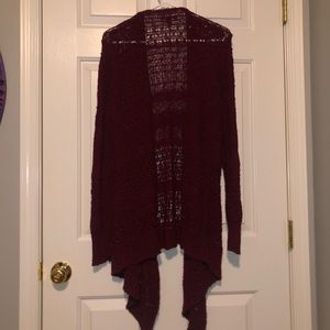 Burgundy American Eagle Cardigan